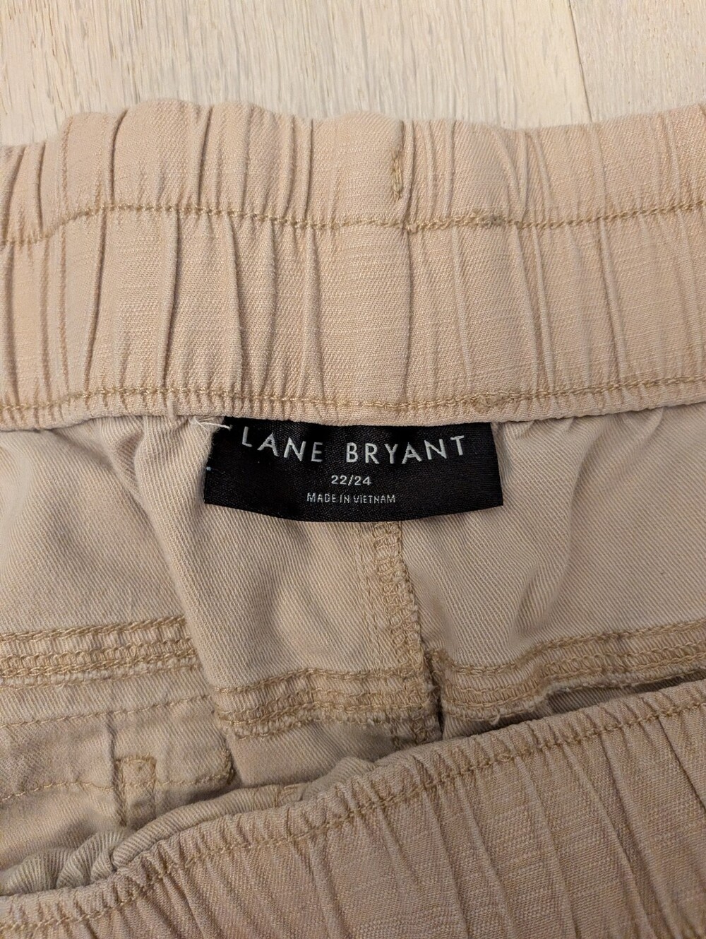 Lane Bryant Medium Khaki Pants With Cuffed Legs - Picture 2 of 6